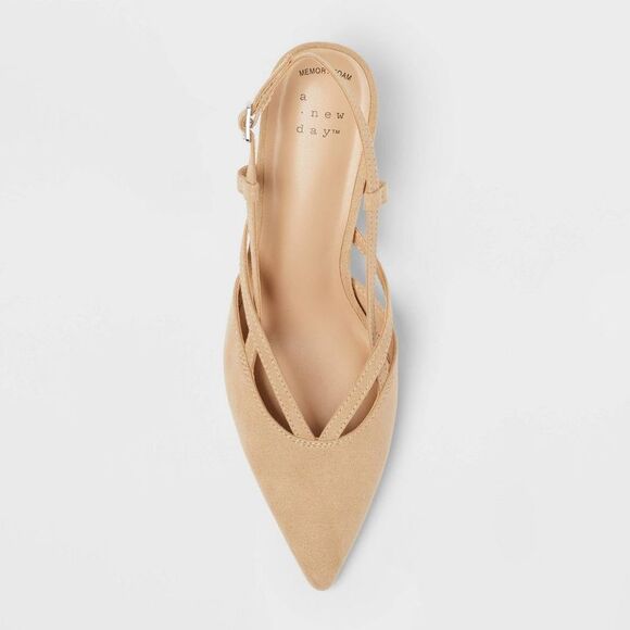 A New Day - Women’s Veera Heels with Memory Foam Insole - A Ne Tan - Picture 3 of 3